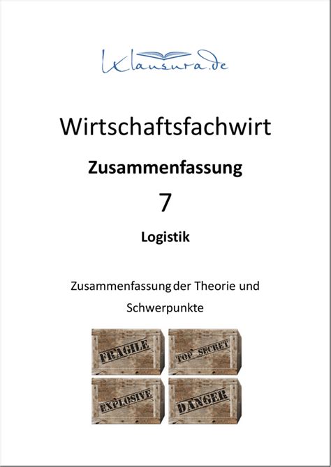 Zusammenfassung Logistik WFW