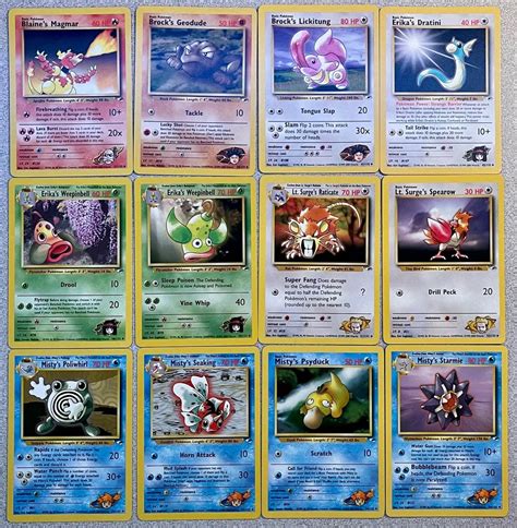 Pokémon Gym Heroes Set 72 total card blog knak jp