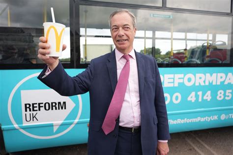 Woman charged with assault after milkshake thrown over Nigel Farage ...