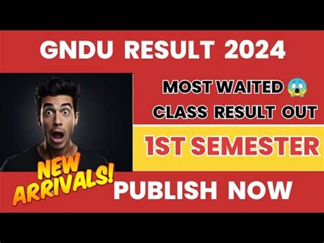 Gndu Result Publish Now Breaking News St Semester Gndu