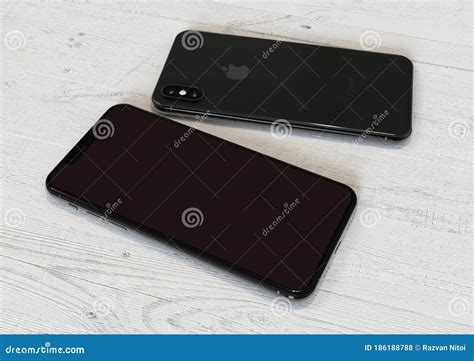 Apple IPhone XS Max Space Grey, Front and Back Sides Editorial Stock Photo - Image of concept ...