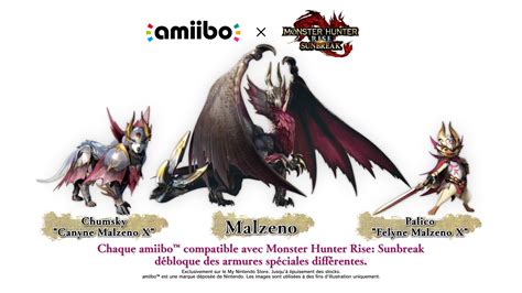 Nintendo France On Twitter Ces Amiibo Monster Hunter Rise Sunbreak