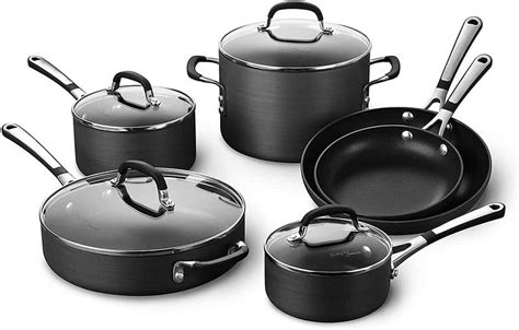 T Fal Hard Anodized Nonstick Cookware Set 17 Piece