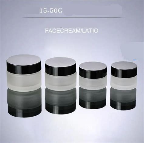 Frasco de vidrio esmerilado para crema Facial recipiente vacío de 15