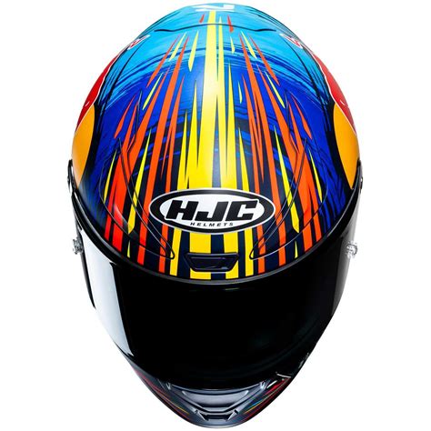 Hjc Rpha Red Bull Jerez Gp Mc Sf Integral Motorcycle Helmet For Sale