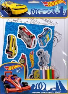 HOT WHEELS 2 Bojanka Naljepnice Bojice Superknjizara Hr