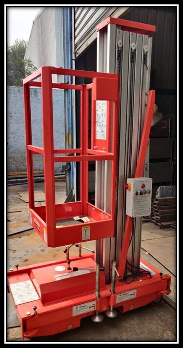 Single Mast Aerial Work Platform Manufacturer Supplier From Alwar