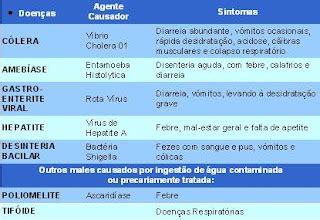 Água: Doenças causadas pela água infectada
