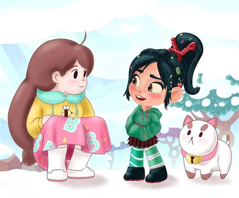 Vanellope Von Schweetz With Bee And Puppycat By Artistsncoffeeshops On