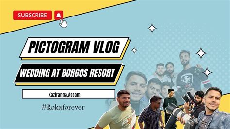 Pictogram Vlog Best Wedding At Borgos Resort Kaziranga 2023 Rohit