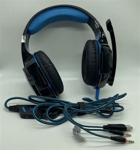 KOTION EACH G2000 Pro Gaming Headset PC PS4 Xbox Blue Used EBay