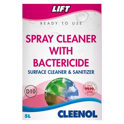 Cleenol Lift Spray Cleaner With Bactericide Sanitizer 5 Litres