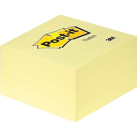 Post It Notes Canary Yellow Cube Sheets Mm X Mm