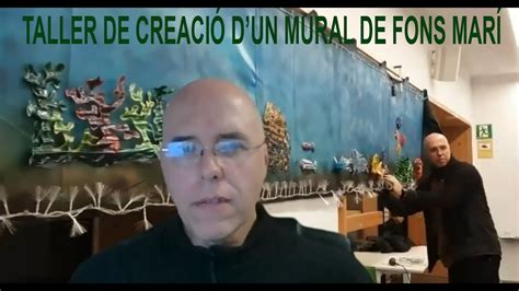 Taller de creació d un mural de fons marí en la biblioteca Montserrat