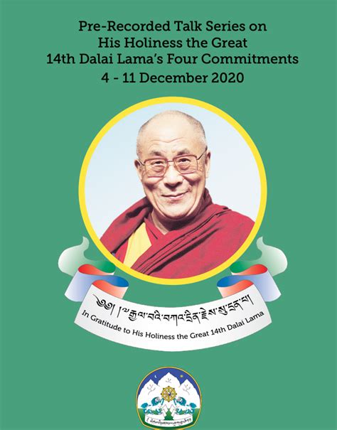 Pre Recorded Talk Series On His Holiness The Great 14th Dalai Lamas