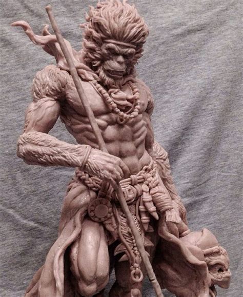 A F F A B Edbaf Monkey King Sculpture