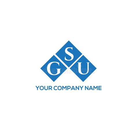 GSU Letter Logo Design on White Background. GSU Creative Initials ...