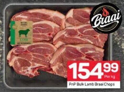 PnP Bulk Lamb Braai Chops Offer At Pick N Pay