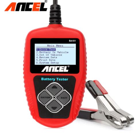 Ancel Ba101 12v Lcd Auto Battery Tester Analyzer Tool Gel Agm Efb 100 2000 Cca Ebay