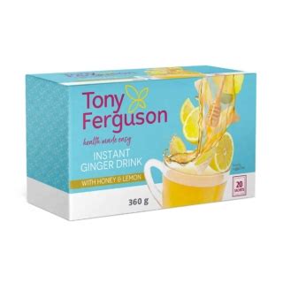 Tony Ferguson Instant Ginger Drink With Honey Lemon Sachets