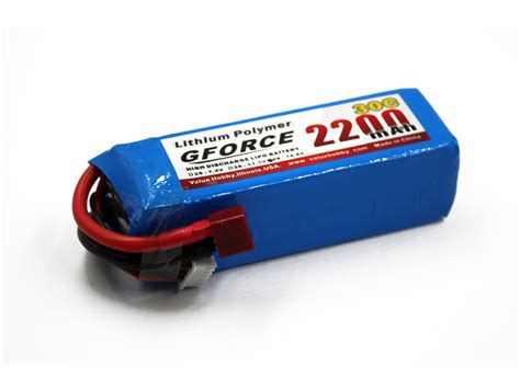 GForce 30C 2200mAh 4S 14 8V LiPO