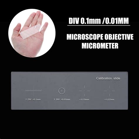 Microscope Objective Micrometer Calibration Slide Glass Stage Micromet