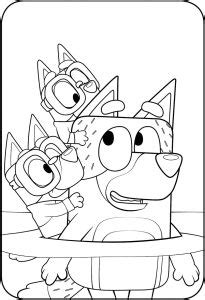 Bluey Coloring pages for kids (Free PDF printables)