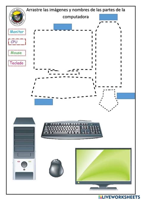 Actividad Online De Partes De La Computadora Para TERCERO Puedes Hacer