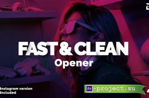 Videohive Fast Clean Opener Project For After Effects