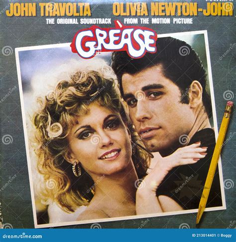 Cover of Vinyl Album of Grease: the Original Soundtrack Editorial Photo ...