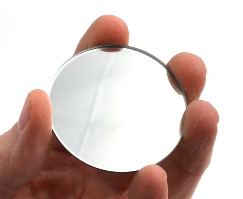 Round Convex Glass Mirror 2 50mm Diameter 300mm Focal Length — Eisco Labs