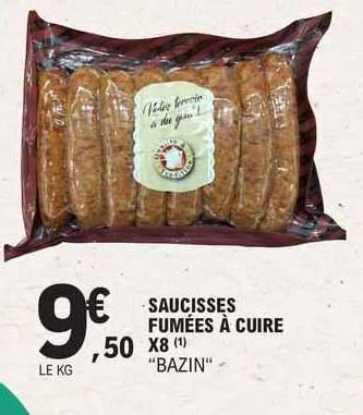 Promo Saucisses Fum Es Cuire X Chez E Leclerc Icatalogue Fr