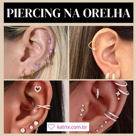 Piercing Na Orelha 54 Ideias Modelos Diferentes