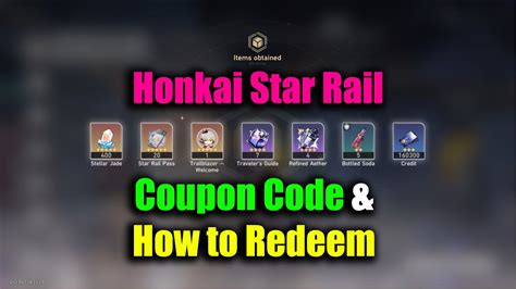 Honkai Star Rail Coupon Code How To Redeem Youtube