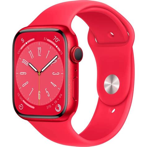 Apple Watch Series 8 2022 Gps 41 Mm Aluminium Red Sport Band Red