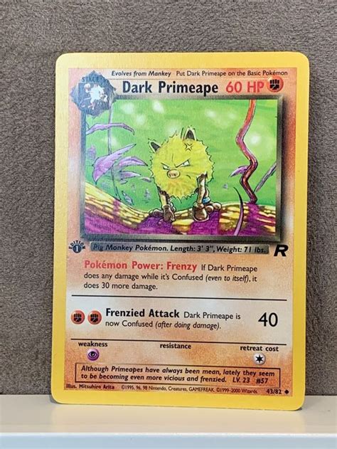 Edition Dark Primeape Eng Pokemon Team Rocket Kaufen Auf Ricardo