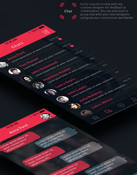 Mobile App Design Inspiration Behance Plus Designbeep