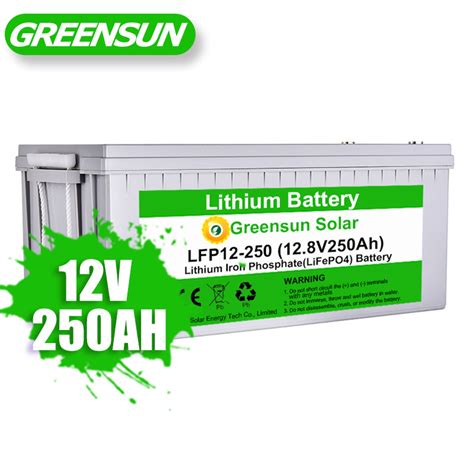 Greensun Lithium Iron Battery Lifepo4 12v 250ah Lithium Phosphate Batteries For Solar Power