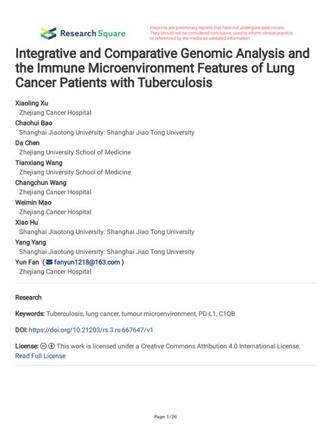 PDF Integrative And Comparative Genomic Analysis And The Immune