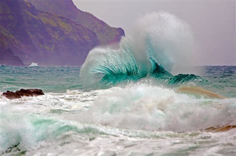 Onda De Oceano Onda Da Ressaca De Quebra Foto De Stock Imagem De