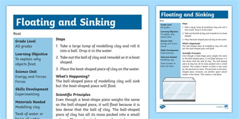 Aluminum Foil Boat Experiment Worksheet - img-stache