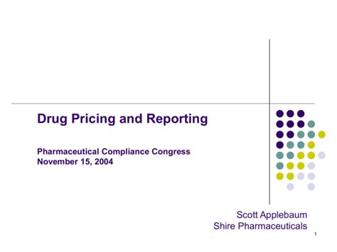 Drug Pricing And Reporting The Basics