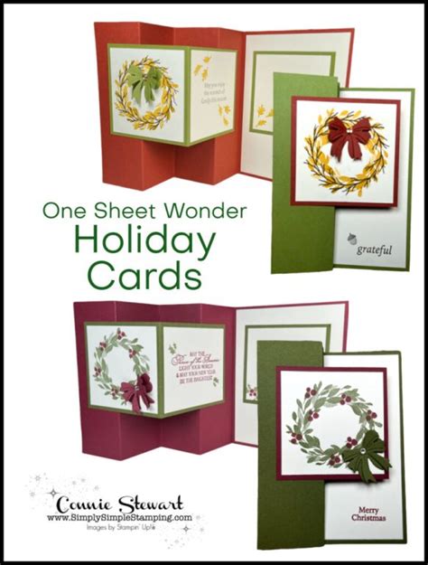 Handmade Holiday Cards In 2 Designs | A One Sheet Wonder