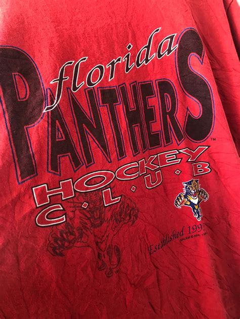 Vintage Original 90s Florida Panthers 1993 Sport T Shirt Etsy