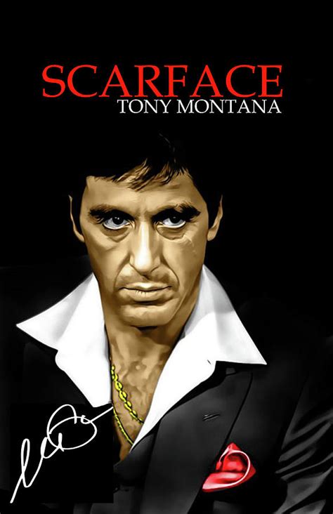 Scarface Digital Art By Robert Piontkowski Pixels