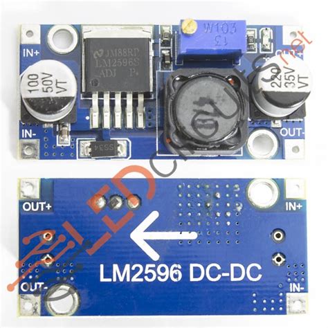 LM2596 STEP-DOWN CONVERTER MODULE - LEDcircuits.net - Hobby DIY