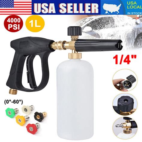 Snow Foam Pressure Washer Gun Cannon Lance Sprayer Jet Bottle Car