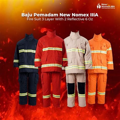 Jual New Nomex Iiia Fire Suit Coverall Baju Pemadam New Nomex Iiia