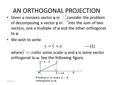 Orthogonal Projection Matrix