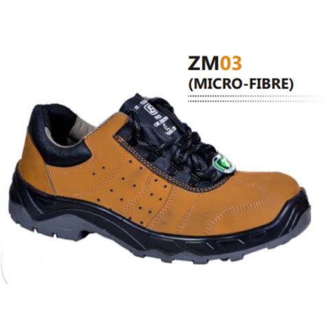 Buy Zain Zm 03 Brown And Black Single Density Camel Suede Genuine Leather Safety Shoes